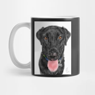 Smiling Happy Black Labrador Retriever Mug